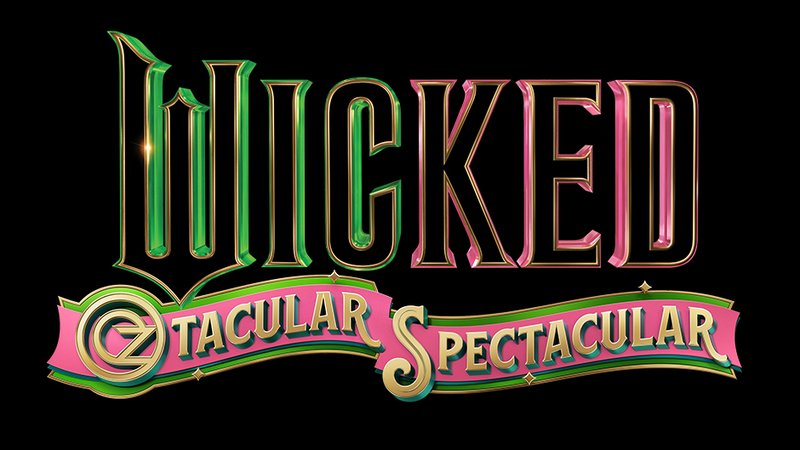 Wicked Oztacular Spectacular logo in green and pink